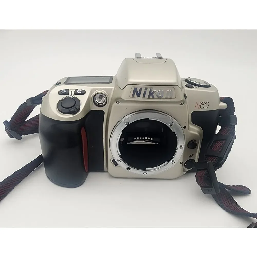 Nikon N60 35mm SLR Film Camera Body Only, No Lens w/ Instructions Tested Working